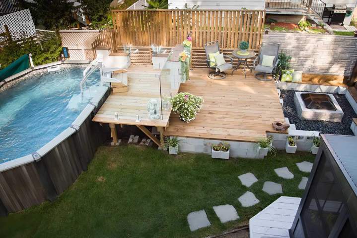 Espaces extérieurs bien aménagés pour favoriser la détente.